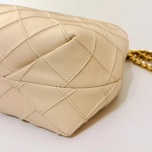 TORY BURCH FLEMING SOFT CREAM HOBO QUILTED SHOULDER HANDBAG - Picture 9 of 16